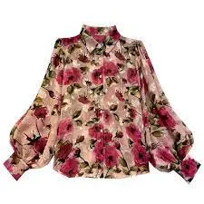 RESERVED Lady Floral Blouse